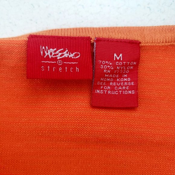 Mossimo Halter Neck Sleeveless Stripe Orange Womens Top SZ M, NWT - Picture 15 of 15